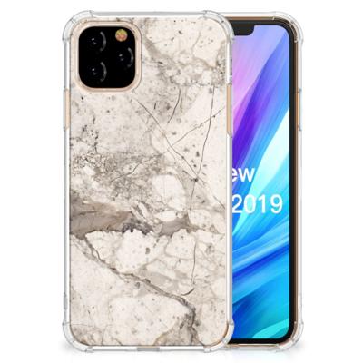 Apple iPhone 11 Pro Anti-Shock Hoesje Marmer Beige Apple iPhone 11 Pro Anti-Shock Hoesje Marmer Beige