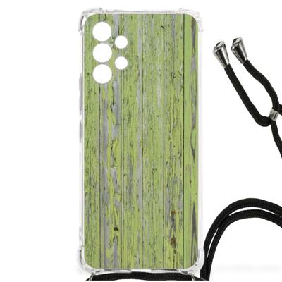 Samsung Galaxy A13 4G Stevig Telefoonhoesje Green Wood Samsung Galaxy A13 4G Stevig Telefoonhoesje Green Wood