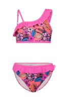 Just Beach Meisjes bikini AOP ruffel - Wild bloemen - thumbnail