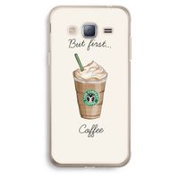 But first coffee: Samsung Galaxy J3 (2016) Transparant Hoesje