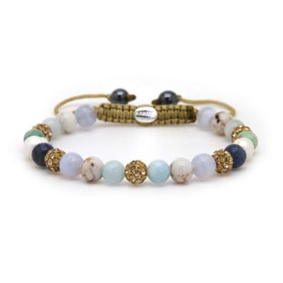 Karma Armband Spiral Indra XS Gold Crystal