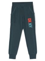 Dkny Kids pantalon de jogging à logo imprimé - Bleu - thumbnail