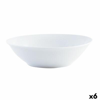 Saladekom Quid Basic Keramisch Wit (23 cm) (6 Stuks)