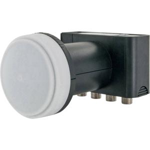 Schwaiger LNB4 Quad LNB Aantal gebruikers: 4 Feed-opname: 40 mm met switch Lichtgrijs, Wit