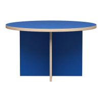 "HKliving Dining Table Eettafel -Ø 130 cm - Blue " - thumbnail