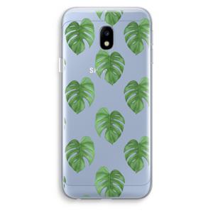 Monstera leaves: Samsung Galaxy J3 (2017) Transparant Hoesje