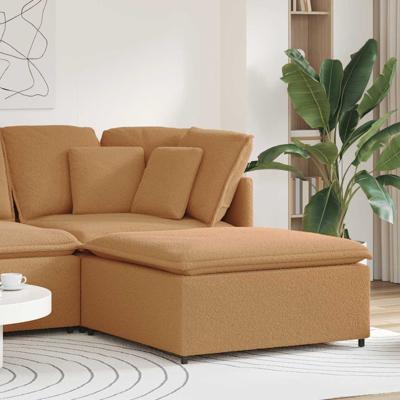 Modulaire bank voetenbank module beige 100x100x48 cm