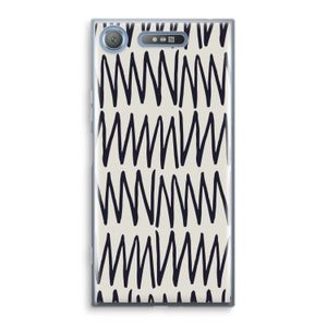 Marrakech Zigzag: Sony Xperia XZ1 Transparant Hoesje