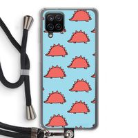Dinosawrr: Samsung Galaxy A12 Transparant Hoesje met koord