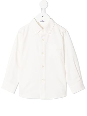 familiar chemise boutonnée à manches longues - Blanc