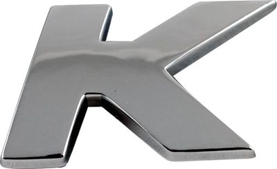 Sumex plakletter K chroom 25 x 15 mm per stuk Sumex plakletter K chroom 25 x 15 mm per stuk