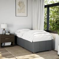 Bedframe zonder matras 80x200 cm stof donkergrijs