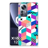 Xiaomi 12 Pro | TPU Hoesje | Blokken Kleurrijk