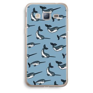 Narwhal: Samsung Galaxy J3 (2016) Transparant Hoesje