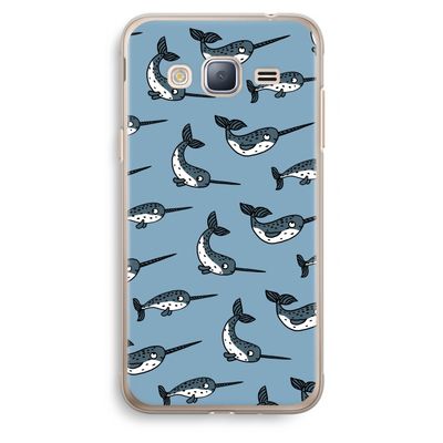 Narwhal: Samsung Galaxy J3 (2016) Transparant Hoesje
