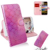 Voor Sony Xperia L3 effen kleur kleurrijke magnetische Buckle horizontale Flip PU lederen draagtas met houder & kaartsleuven & portemonnee & Lanyard (