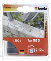 Nieten type 053/353 staaldraad 12 mm 1200 st. - Kwb