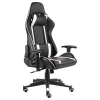 Gamestoel draaibaar PVC wit - thumbnail