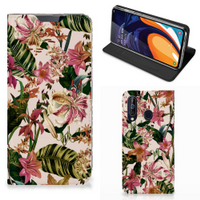 Samsung Galaxy A60 Smart Cover Flowers - thumbnail