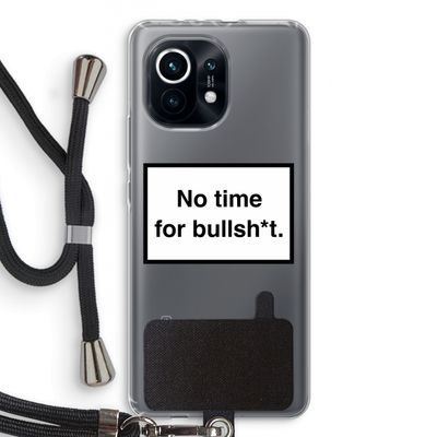 No time: Xiaomi Mi 11 Transparant Hoesje met koord