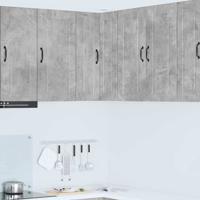 Keukenkast aan de muur Beton Grijs 57 x 57 x 80 cm Bewerkt hout