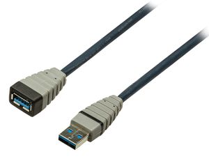 Bandridge BCL5301 USB-kabel USB 3.2 Gen 1 (3.1 Gen 1) 1 m USB A Blauw, Grijs
