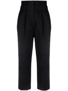 TOTEME pantalon fendu à taille haute - Noir