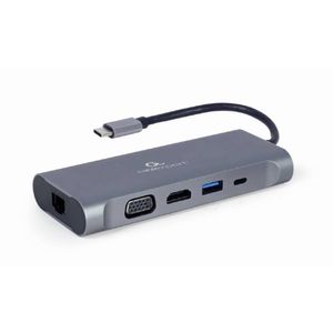 Gembird A-CM-COMBO7-01 laptop dock & poortreplicator USB 3.2 Gen 1 (3.1 Gen 1) Type-A Grijs