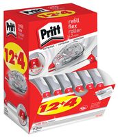 Pritt correctieroller Refill Flex 4,2 mm x 12 m, doos 12 + 4 gratis - thumbnail