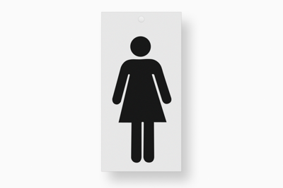Metafranc Plaksymbool 100Mm Zwart Dames - WU0510400