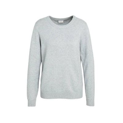 VILA gemêleerde fijngebreide trui VIRIL lichtgrijs VILA gemêleerde fijngebreide trui VIRIL lichtgrijs