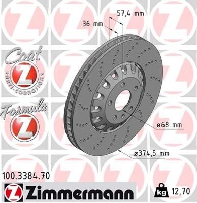 Remschijf FORMULA Z REMSCHIJF 100338470
