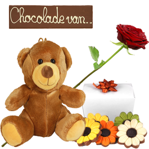 Chocolade knuffel pakket bestellen