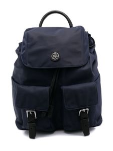 Tory Burch sac à dos à patch logo - Bleu