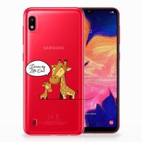 Samsung Galaxy A10 Telefoonhoesje met Naam Giraffe - thumbnail