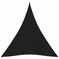 vidaXL Zonnescherm driehoekig 4x5x5 m oxford stof zwart - thumbnail