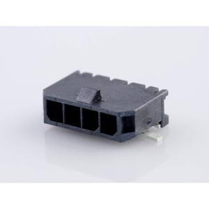 Molex 436500412 Male header, inbouw (standaard) Totaal aantal polen: 4 Rastermaat: 3 mm Inhoud: 1 stuk(s) Tape on Full reel