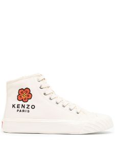 Kenzo baskets montantes à logo brodé - Blanc