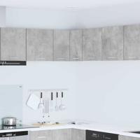 Hangkast Beton Grijs en Wit 57 x 57 x 40 cm Bewerkt hout