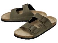 esmara Men Leren heren slippers (Kaki, 42)