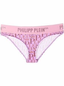 Philipp Plein culotte à logo imprimé intégral - Rose