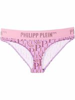 Philipp Plein culotte à logo imprimé all-over - Rose