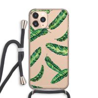 Lange bladeren: iPhone 11 Pro Transparant Hoesje met koord