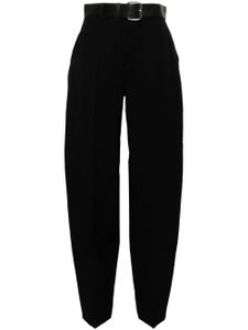 Alexander Wang pantalon de tailleur à taille haute ceinturée - Noir