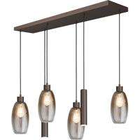 Masterlight Glazen hanglampOlive 4x Ø 15cm - 2x Run - cacao - 2431-15130256RC20215