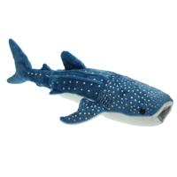 Walvis haai knuffel - pluche - blauw - 54 cm - Haaien/Vissen - Dieren