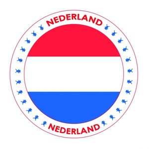 Nederland vlag print bierviltjes