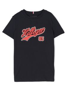 Tommy Hilfiger Junior t-shirt en coton à logo imprimé - Bleu