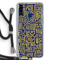 Majorelle Blue Print: Samsung Galaxy A20s Transparant Hoesje met koord Majorelle Blue Print: Samsung Galaxy A20s Transparant Hoesje met koord