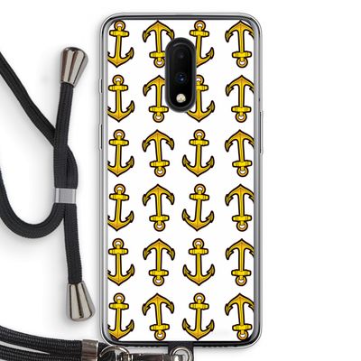 Musketon Anchor: OnePlus 7 Transparant Hoesje met koord